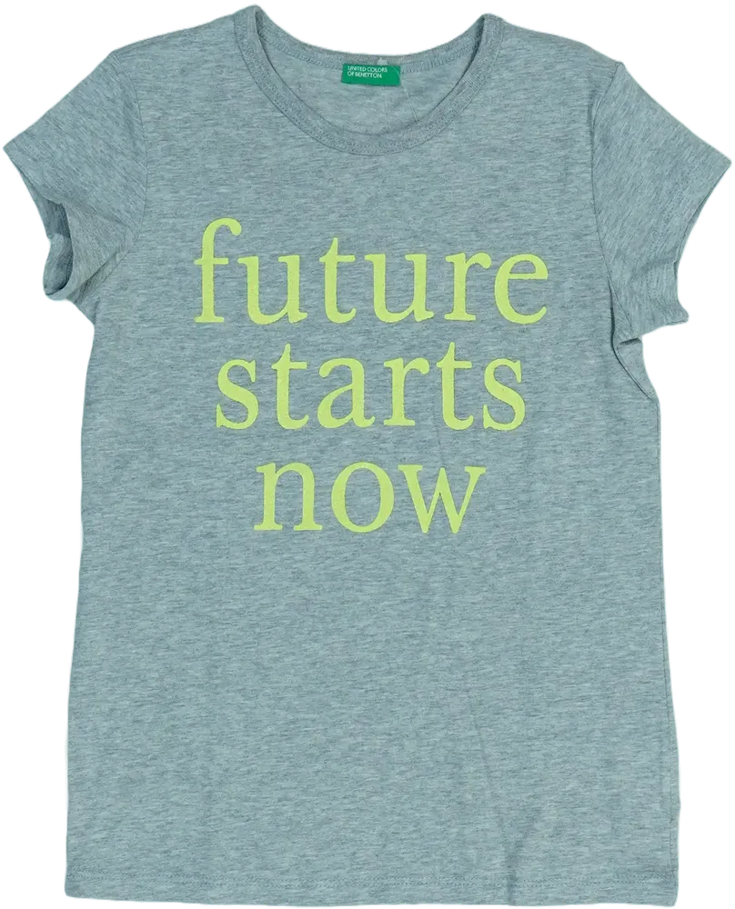 Szürke Benetton Póló EU 128 / UK 8 év / US 8 év/M