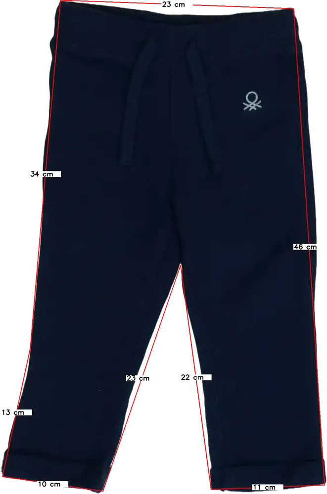 Kék Benetton Melegítőnadrág EU 86 / UK 12-18 hónap / US 18 hónap