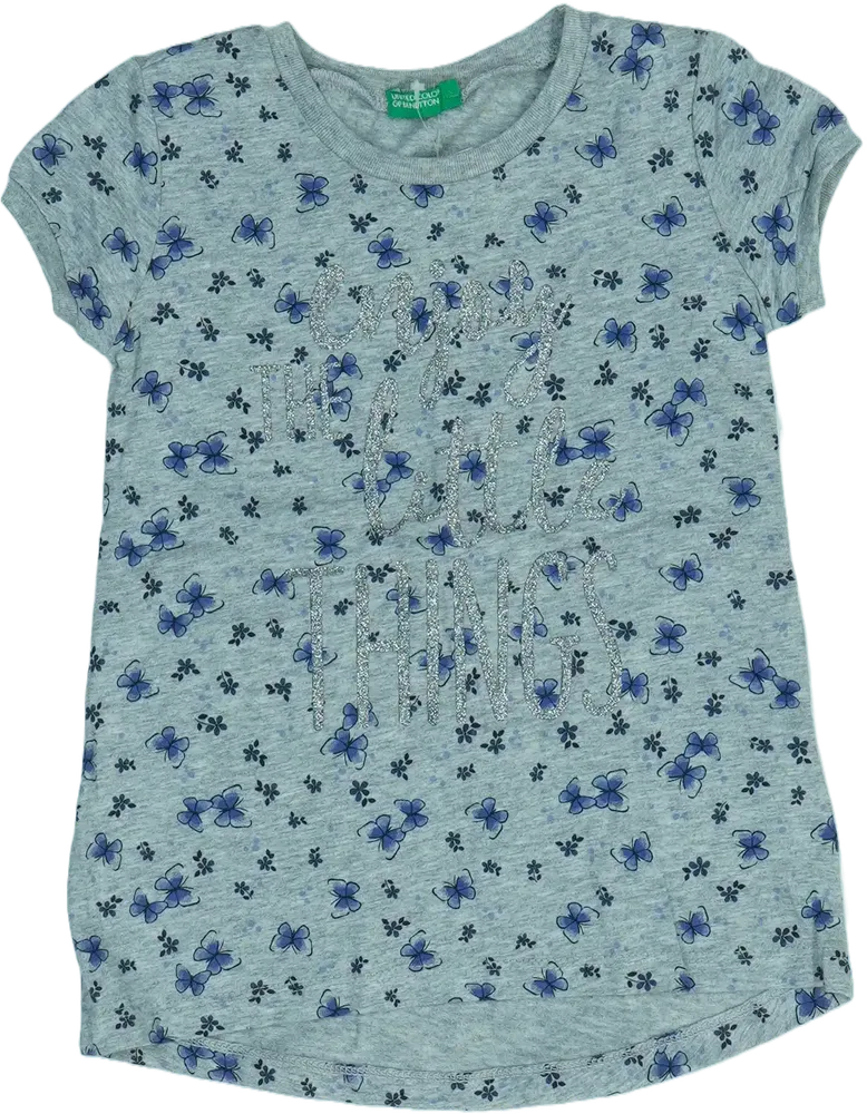 Szürke Benetton Póló EU 92 / UK 2 év / US 2T