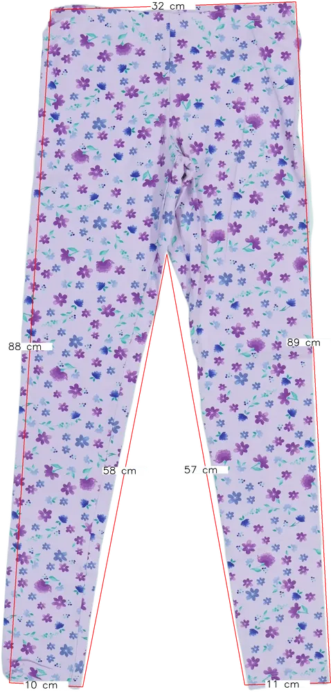 Lila Benetton Leggings EU 164 / UK 14 év / US 14 év/XL