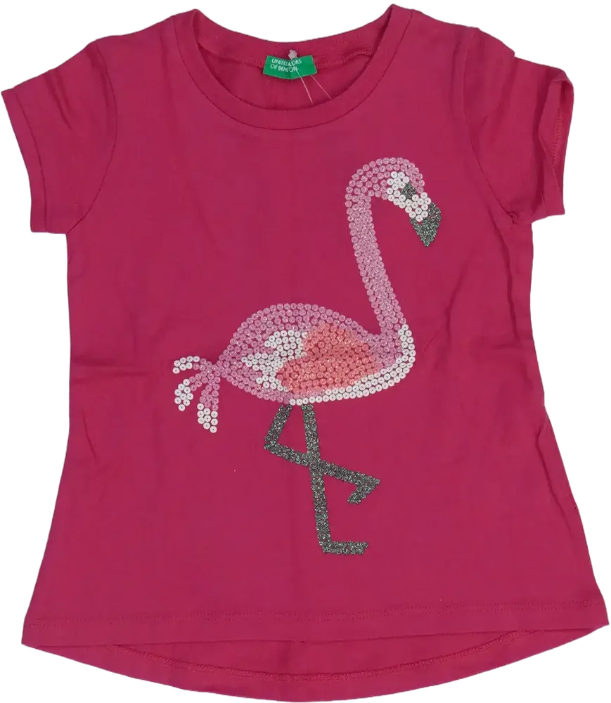 Rózsaszín Benetton Póló EU 86 / UK 12-18 hónap / US 18 hónap