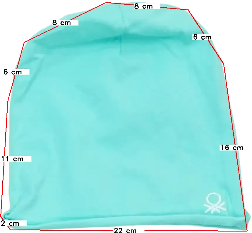 Kék Benetton Sapka EU 134 / UK 9 év / US 9 év/L