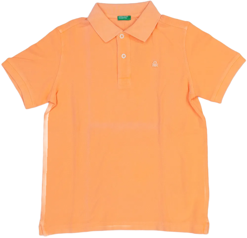 Sárga (narancs) Benetton Galléros póló EU 146 / UK 11 év / US 12 év/L