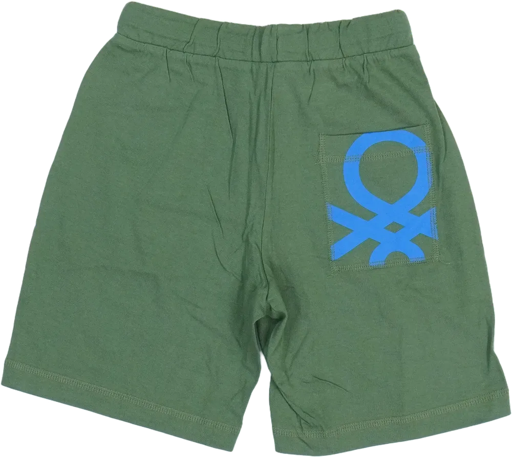 Zöld Benetton Rövidnadrág EU 128 / UK 8 év / US 8 év/M