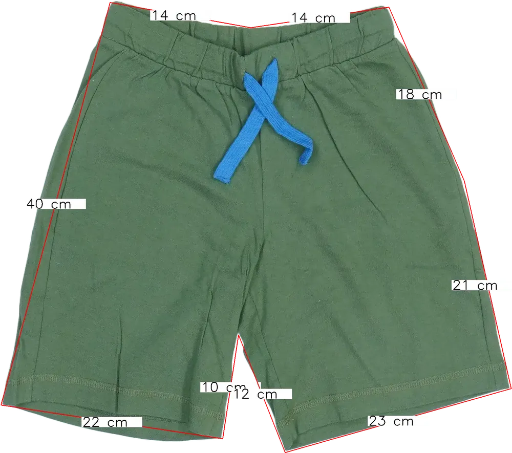 Zöld Benetton Rövidnadrág EU 128 / UK 8 év / US 8 év/M