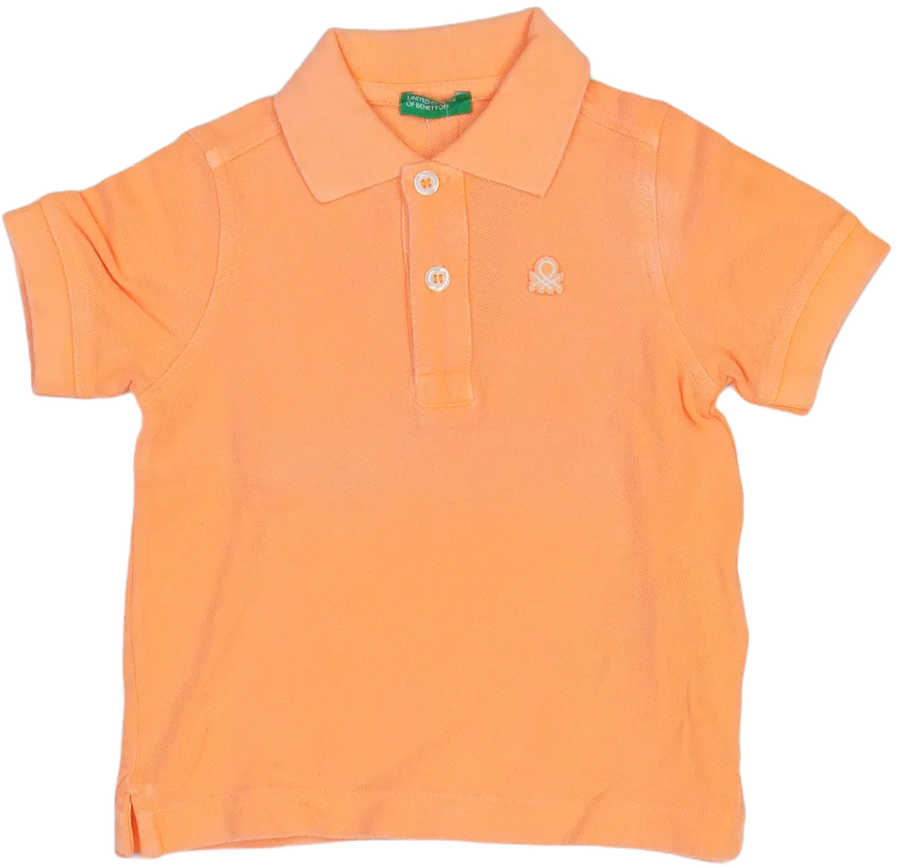 Sárga (narancs) Benetton Galléros póló EU 86 / UK 12-18 hónap / US 18 hónap