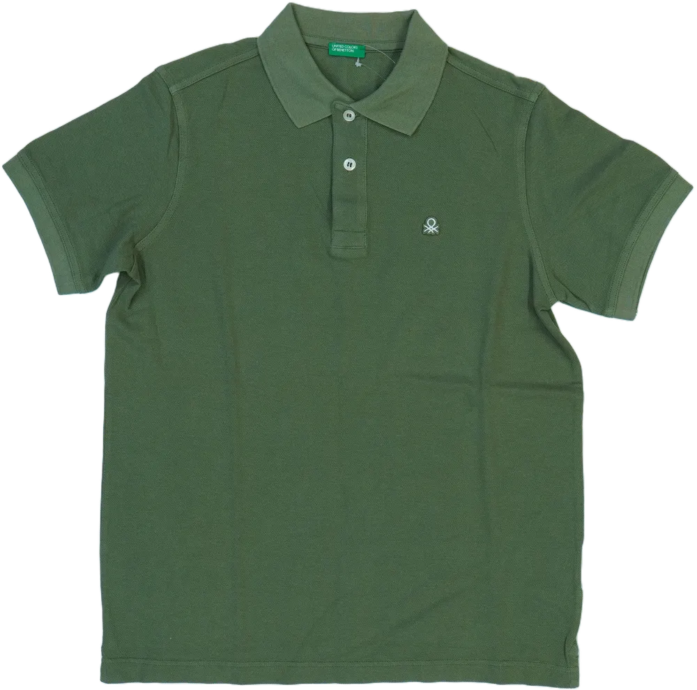 Zöld Benetton Galléros póló EU 152 / UK 12 év / US 12 év/L