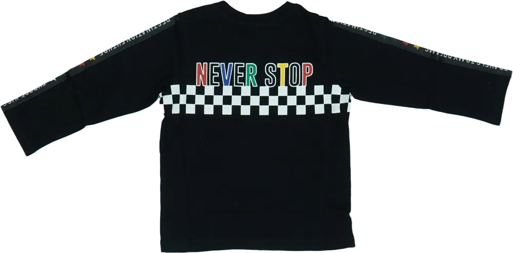 Fekete Benetton Hosszú ujjú felső EU 104 / UK 4 év / US 4T/XS