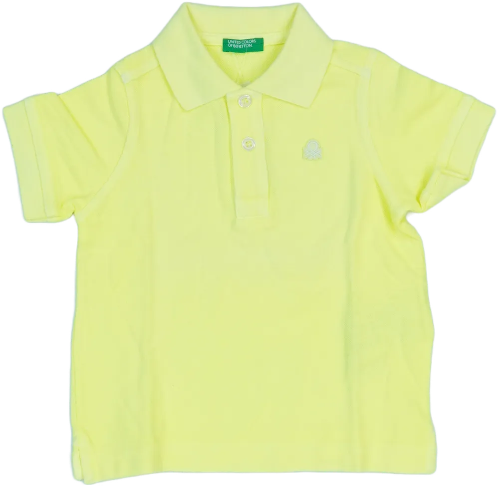 Sárga Benetton Galléros póló EU 86 / UK 12-18 hónap / US 18 hónap