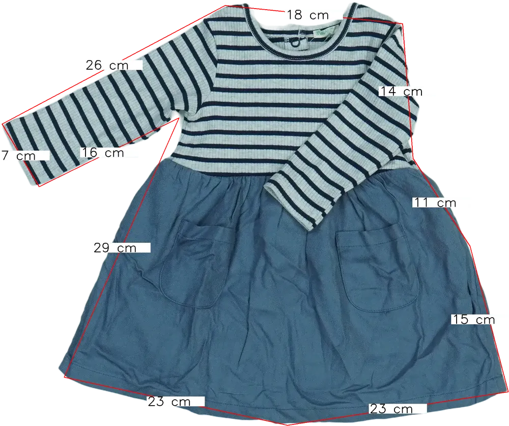 Többszínű Benetton Ruha EU 74 / UK 6-9 hónap / US 6-9 hónap