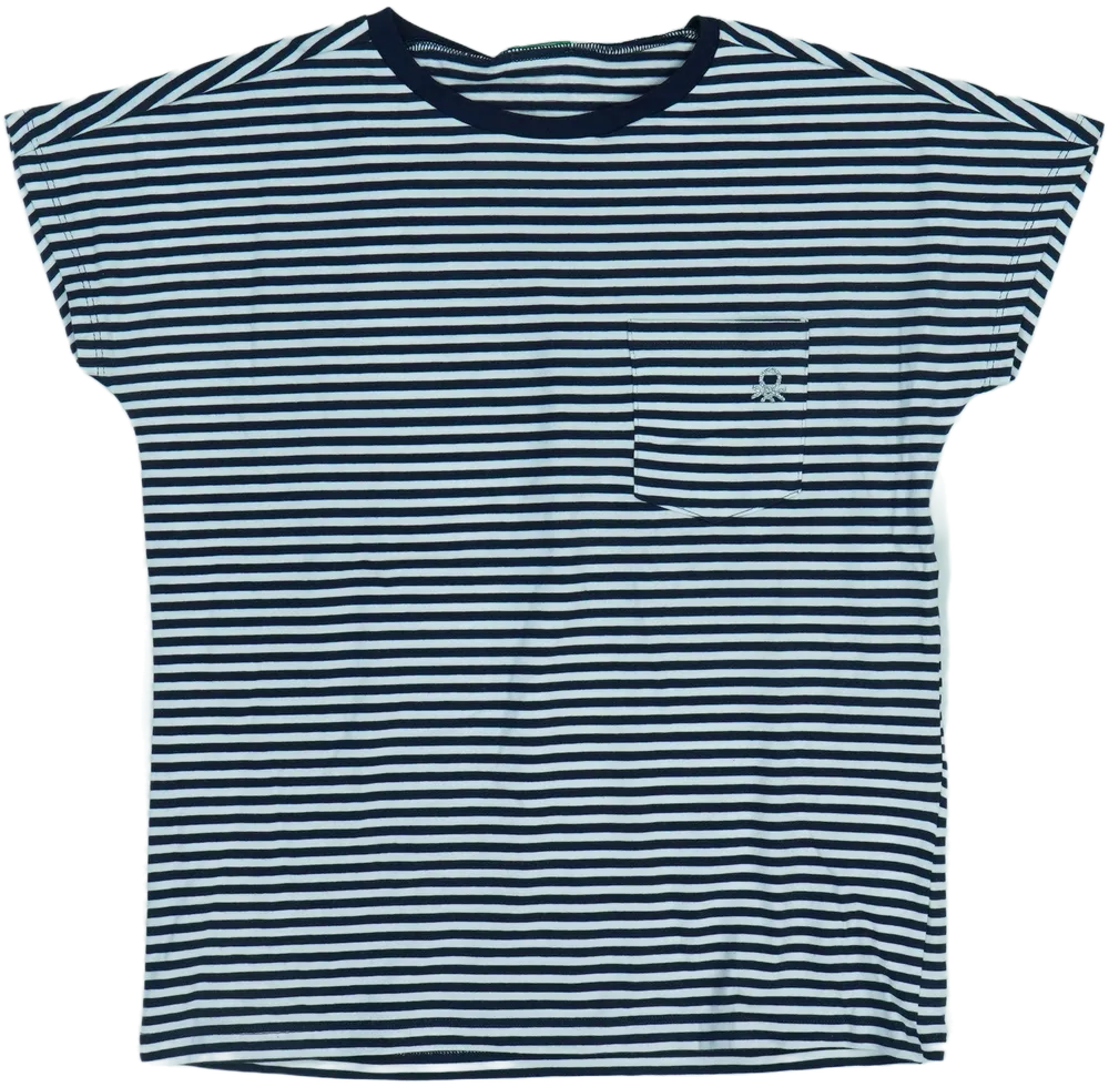 Fehér Benetton Póló EU 146 / UK 11 év / US 12 év/L