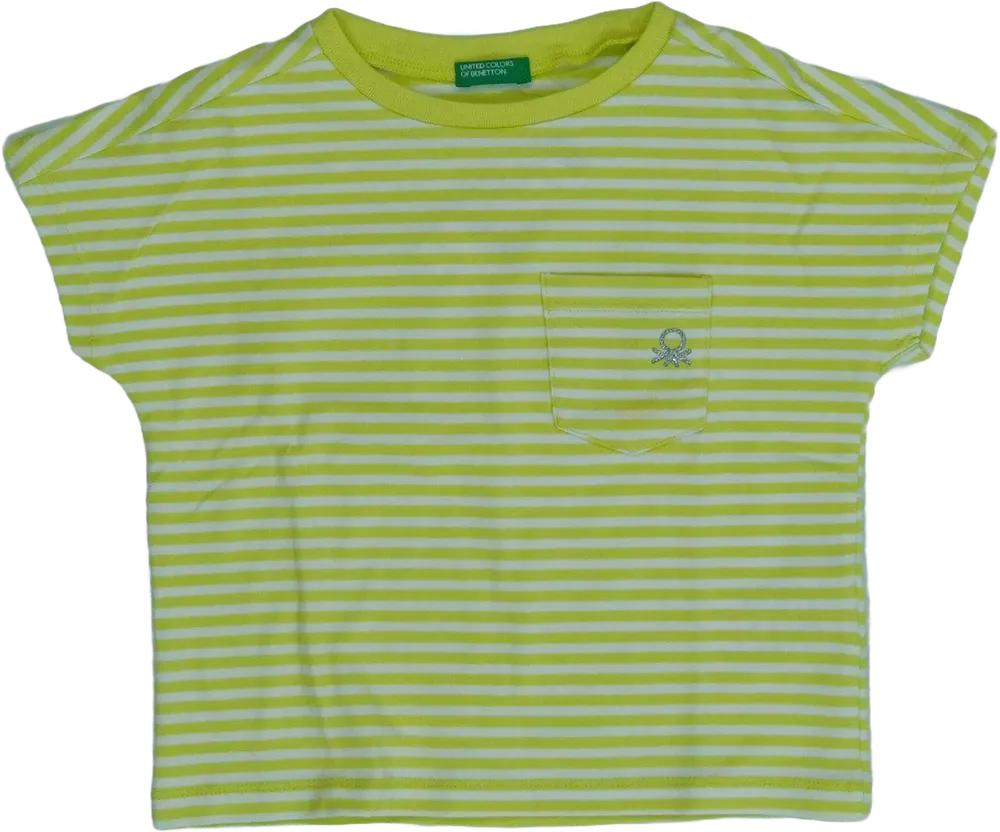 Sárga Benetton Póló EU 92 / UK 2 év / US 2T