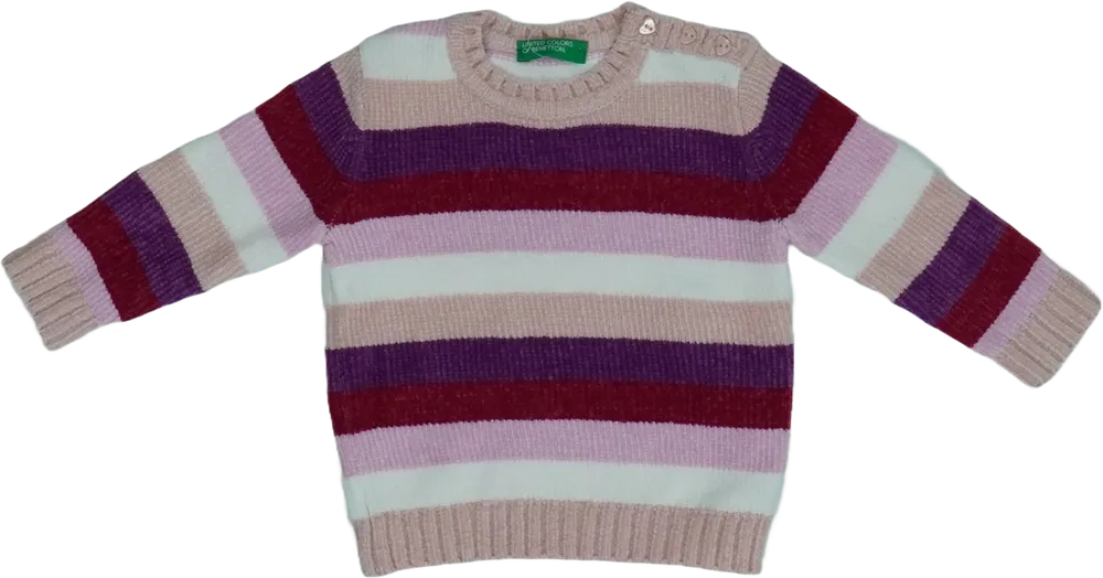 Többszínű Benetton Kötött pulcsi EU 74 / UK 6-9 hónap / US 6-9 hónap