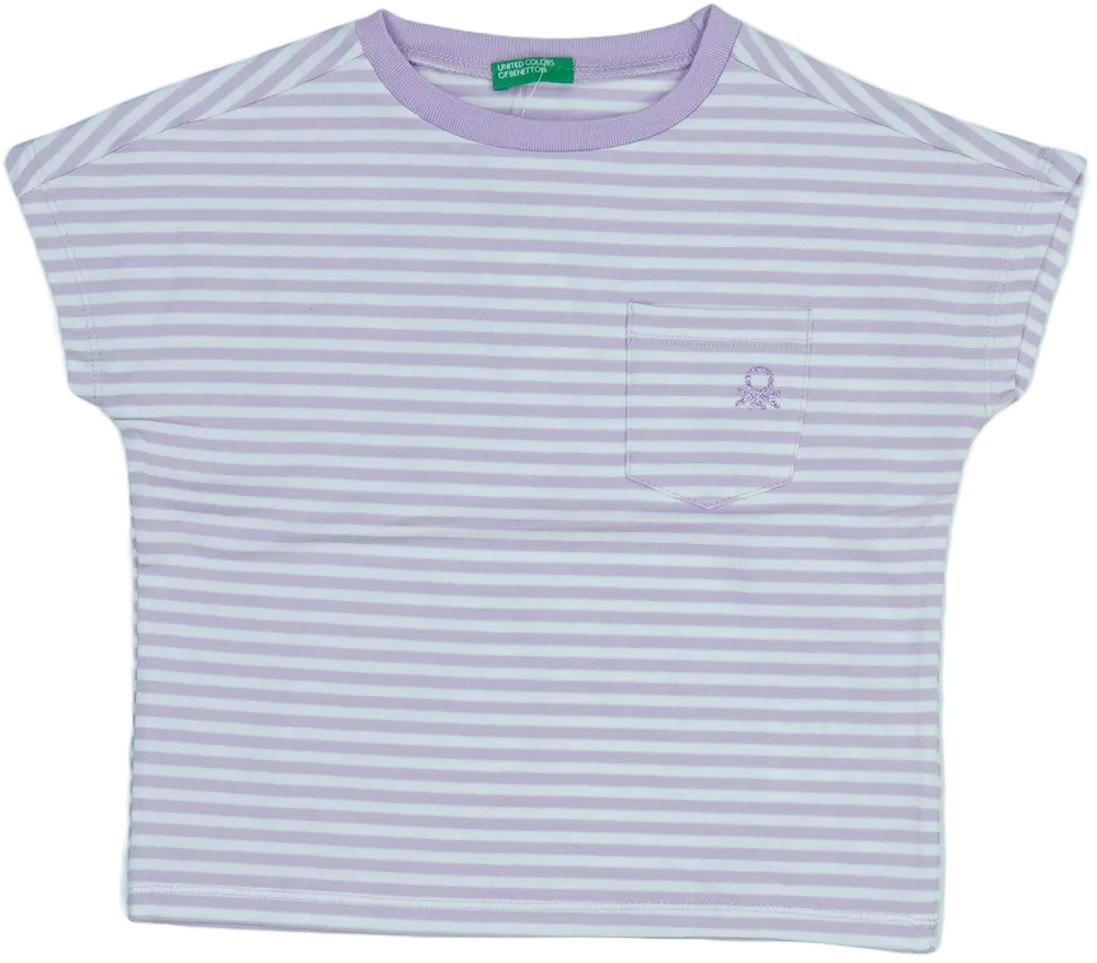 Lila Benetton Póló EU 92 / UK 2 év / US 2T