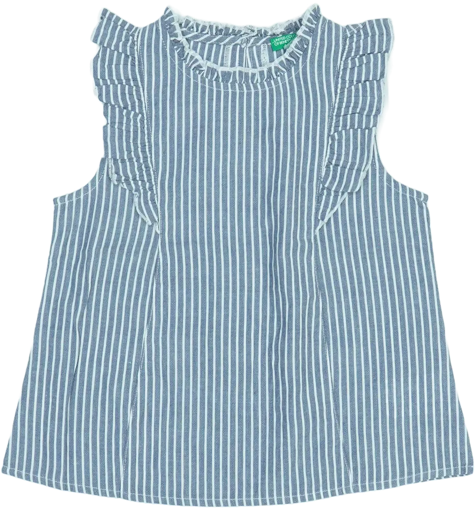 Kék Benetton Blúz EU 110 / UK 5 év / US 5 év/XS