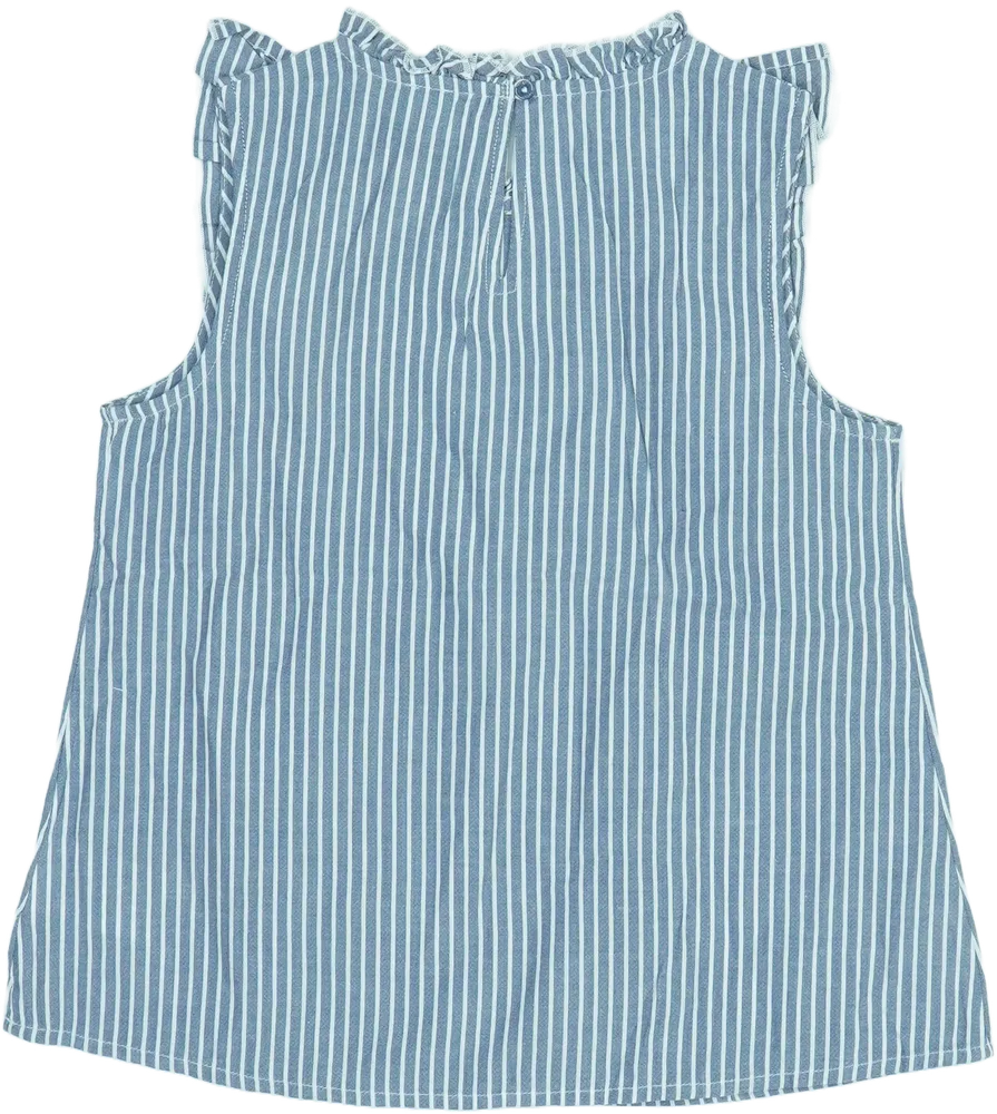 Kék Benetton Blúz EU 128 / UK 8 év / US 8 év/M