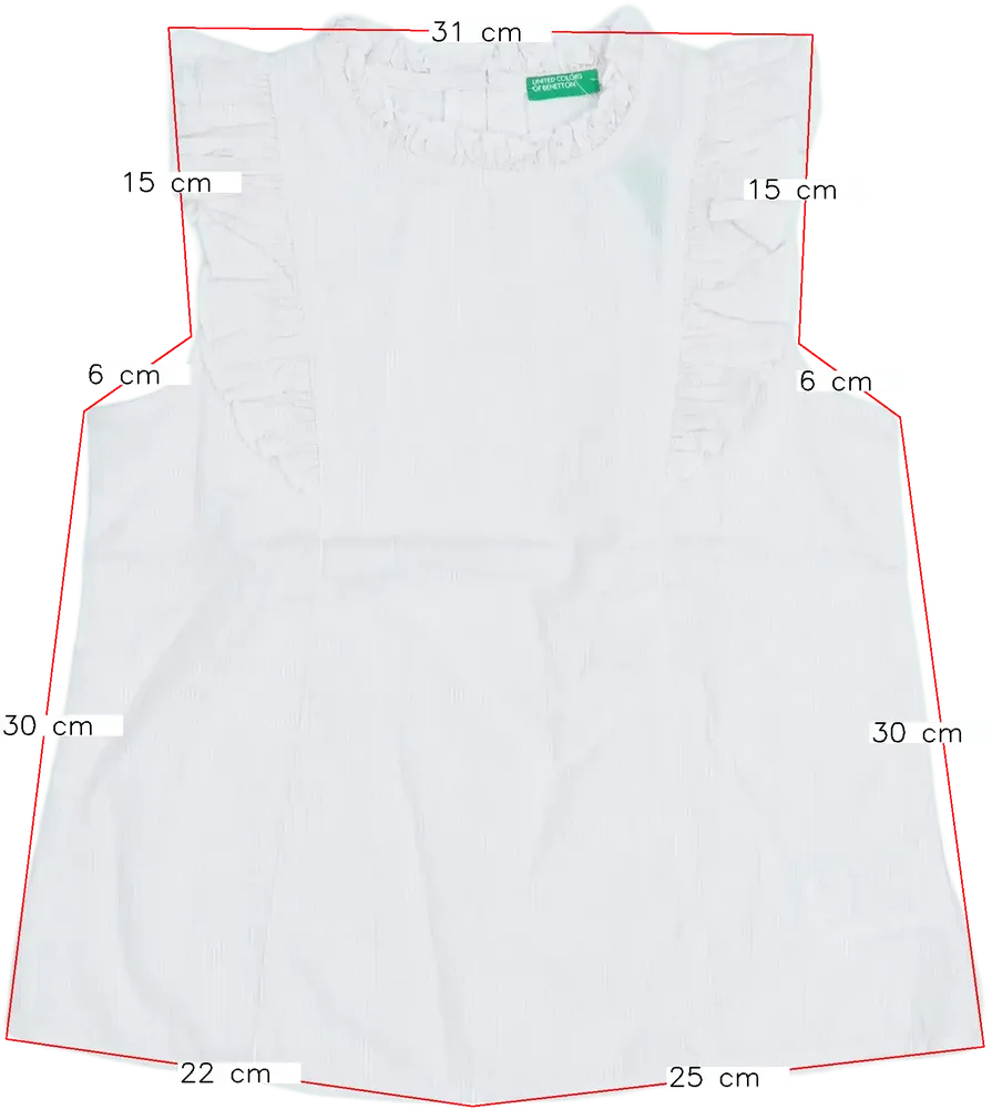 Rózsaszín Benetton Blúz EU 128 / UK 8 év / US 8 év/M