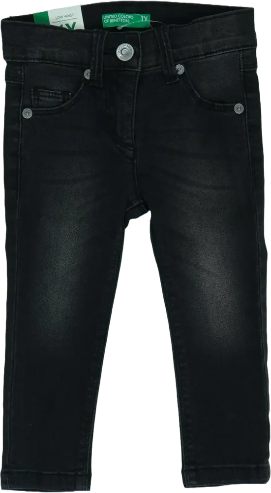 Fekete Benetton Farmernadrág EU 80 / UK 9-12 hónap / US 12 hónap