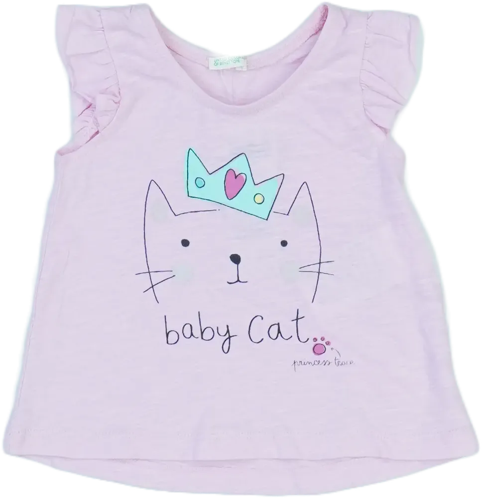 Rózsaszín Benetton Póló EU 62 / UK 0-3 hónap / US 0-3 hónap