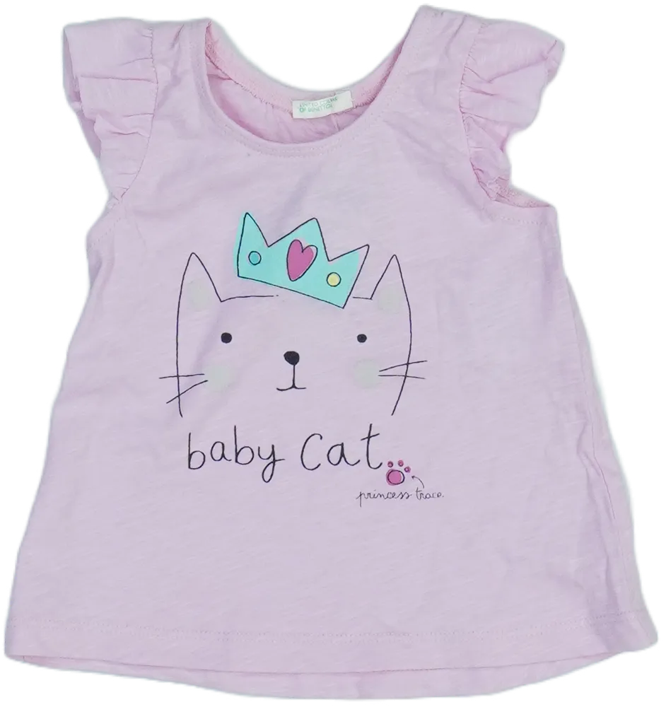 Rózsaszín Benetton Póló EU 74 / UK 6-9 hónap / US 6-9 hónap