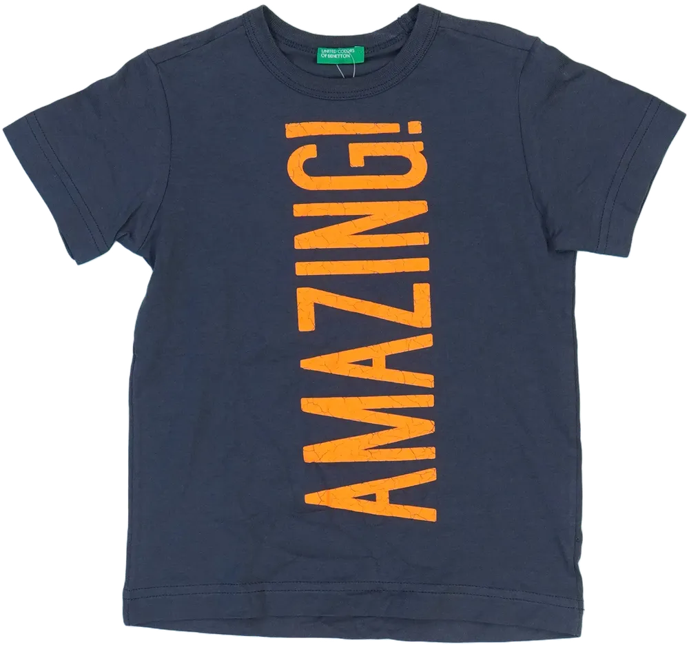 Szürke Benetton Póló EU 110 / UK 5 év / US 5 év/XS