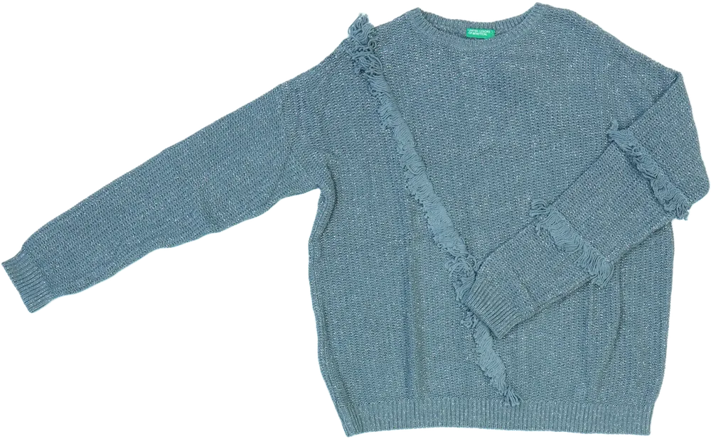 Szürke Benetton Kötött pulcsi EU 152 / UK 12 év / US 12 év/L