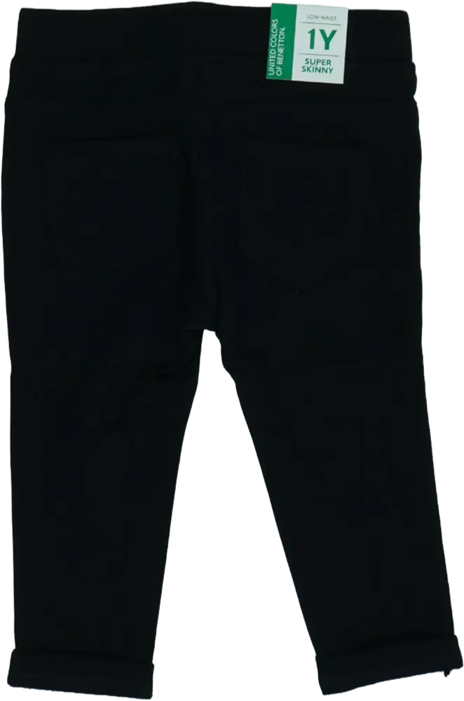 Fekete Benetton Leggings EU 80 / UK 9-12 hónap / US 12 hónap