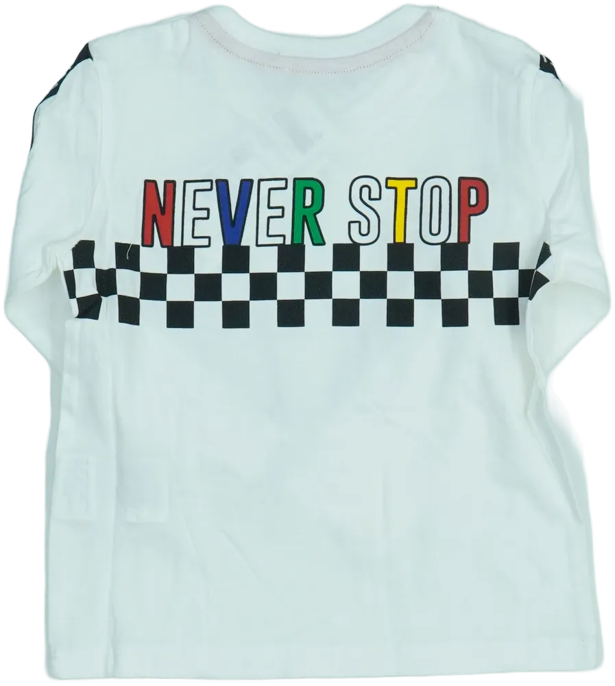 Fehér Benetton Hosszú ujjú felső EU 86 / UK 12-18 hónap / US 18 hónap