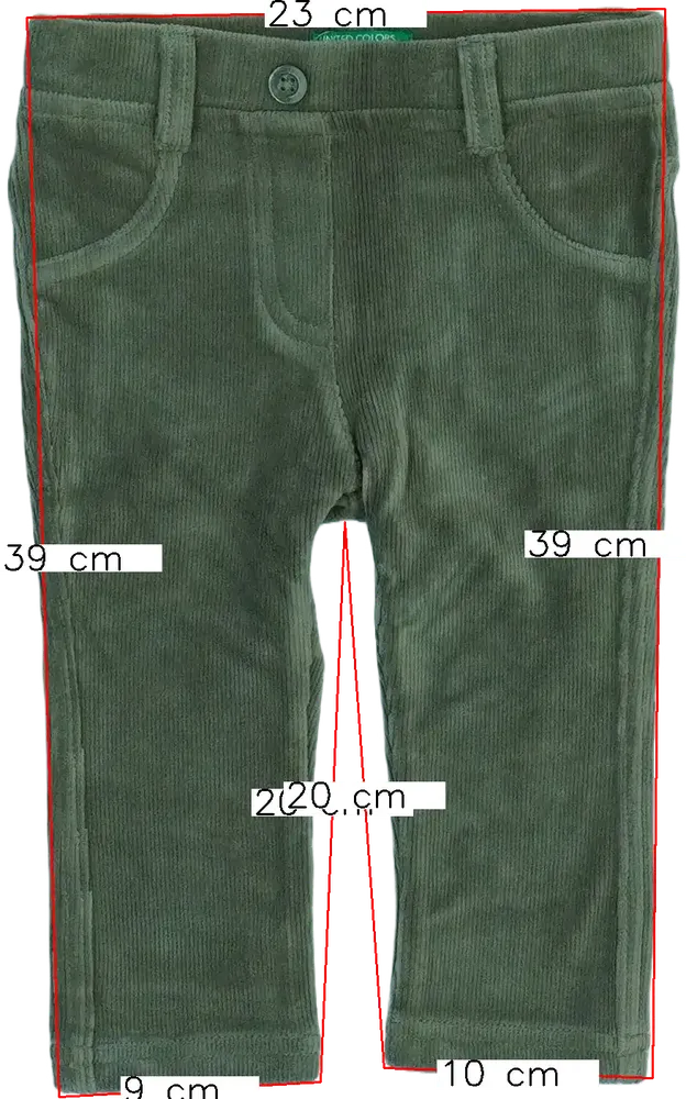 Rózsaszín Benetton Hosszúnadrág EU 74 / UK 6-9 hónap / US 6-9 hónap