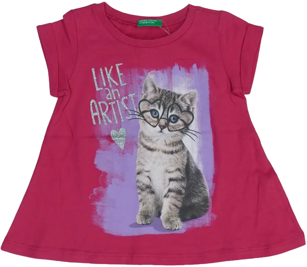 Rózsaszín Benetton Tunika EU 86 / UK 12-18 hónap / US 18 hónap