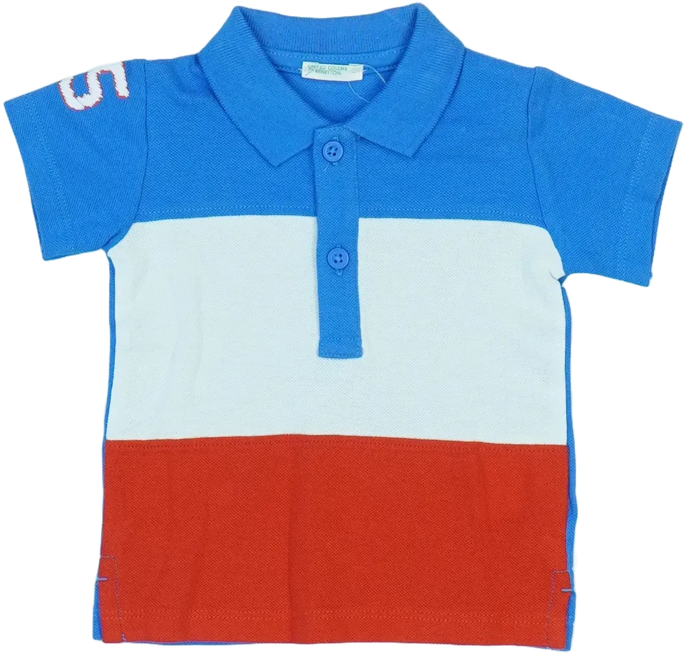 Többszínű Benetton Galléros póló EU 68 / UK 3-6 hónap / US 3-6 hónap