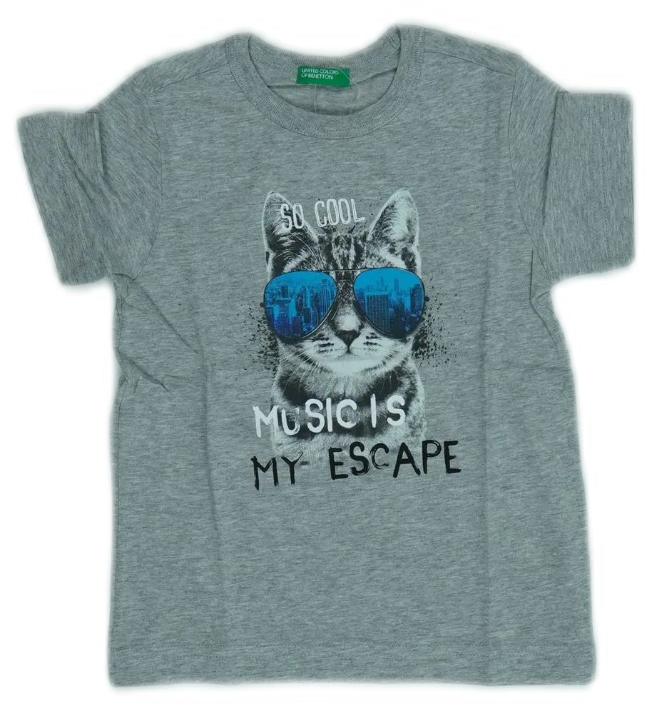 Szürke Benetton Póló EU 98 / UK 3 év / US 3T