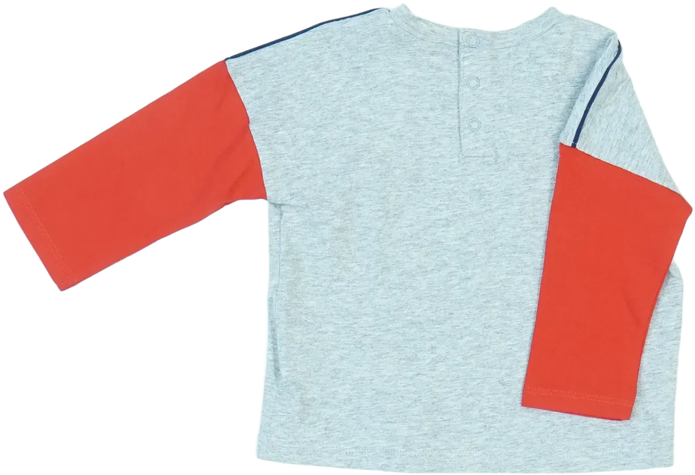 Szürke Benetton Hosszú ujjú felső EU 86 / UK 12-18 hónap / US 18 hónap