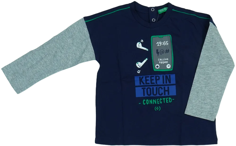 Többszínű Benetton Hosszú ujjú felső EU 98 / UK 3 év / US 3T