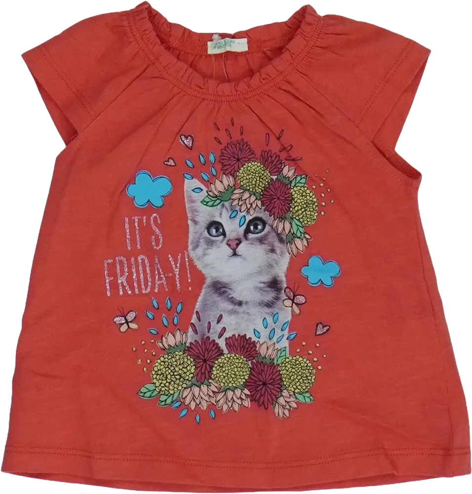 Rózsaszín Benetton Póló EU 62 / UK 0-3 hónap / US 0-3 hónap