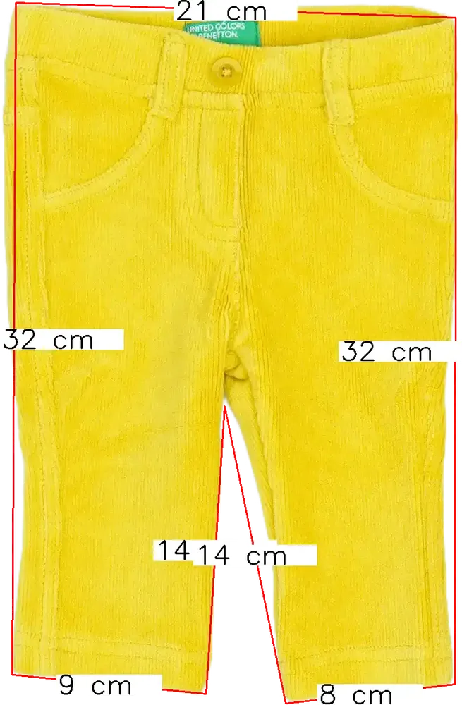 Rózsaszín Benetton Hosszúnadrág EU 62 / UK 0-3 hónap / US 0-3 hónap