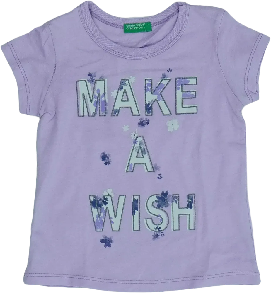 Lila Benetton Póló EU 86 / UK 12-18 hónap / US 18 hónap