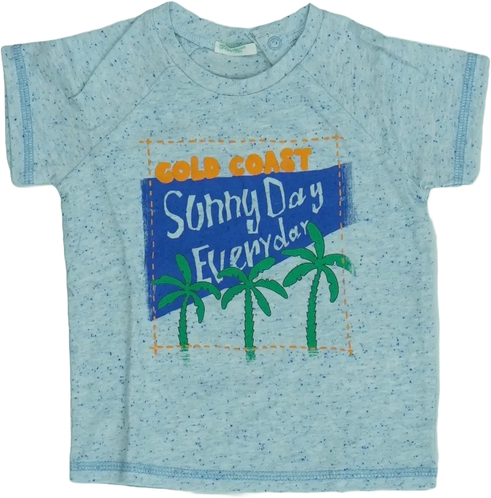 Kék Benetton Póló EU 74 / UK 6-9 hónap / US 6-9 hónap