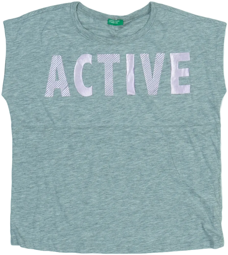 Szürke Benetton Póló EU 146 / UK 11 év / US 12 év/L