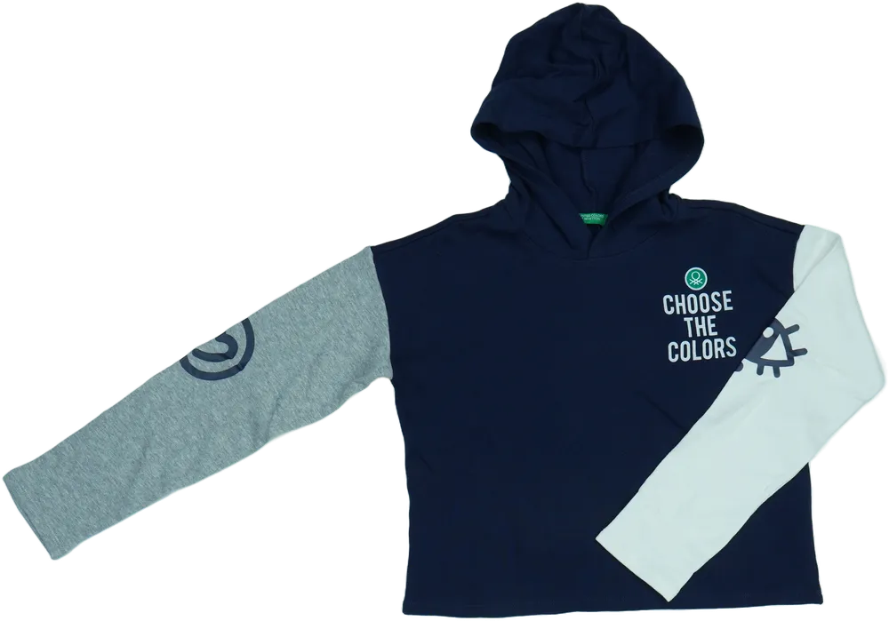 Kék Benetton Kapucnis pulóver EU 158 / UK 13 év / US 14 év/XL