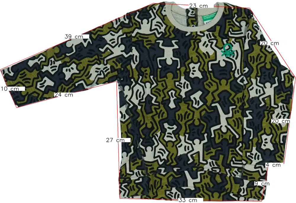 Többszínű Benetton Pulóver EU 104 / UK 4 év / US 4T/XS