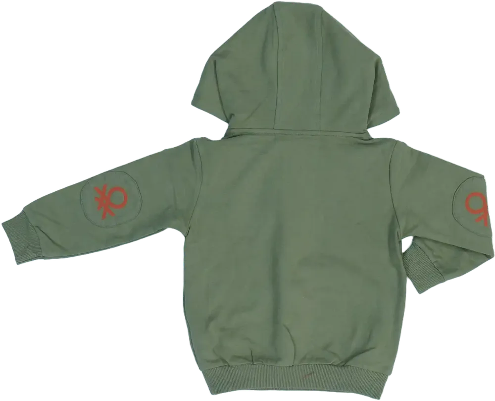 Zöld Benetton Kapucnis pulóver EU 92 / UK 2 év / US 2T