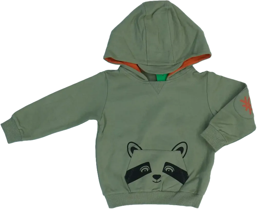 Zöld Benetton Kapucnis pulóver EU 92 / UK 2 év / US 2T