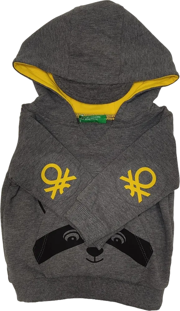 Szürke Benetton Kapucnis pulóver EU 62 / UK 0-3 hónap / US 0-3 hónap