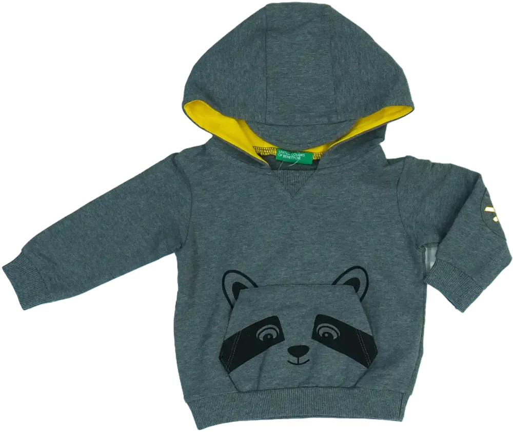 Szürke Benetton Kapucnis pulóver EU 68 / UK 3-6 hónap / US 3-6 hónap