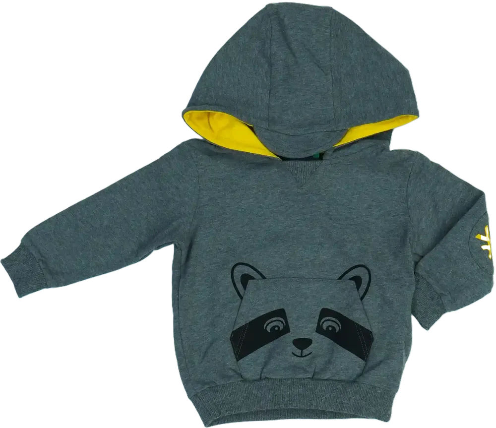 Szürke Benetton Kapucnis pulóver EU 74 / UK 6-9 hónap / US 6-9 hónap