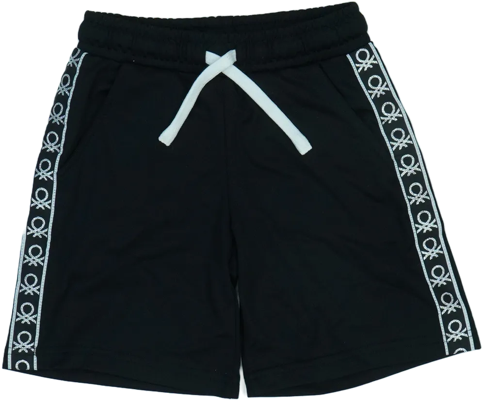 Fekete Benetton Rövidnadrág EU 104 / UK 4 év / US 4T/XS