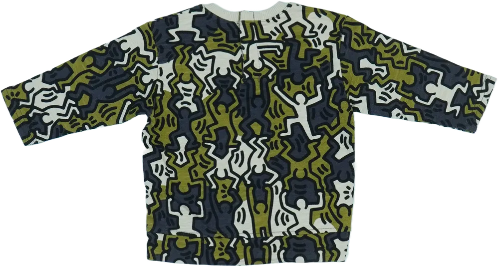 Zöld Benetton Pulóver EU 80 / UK 9-12 hónap / US 12 hónap