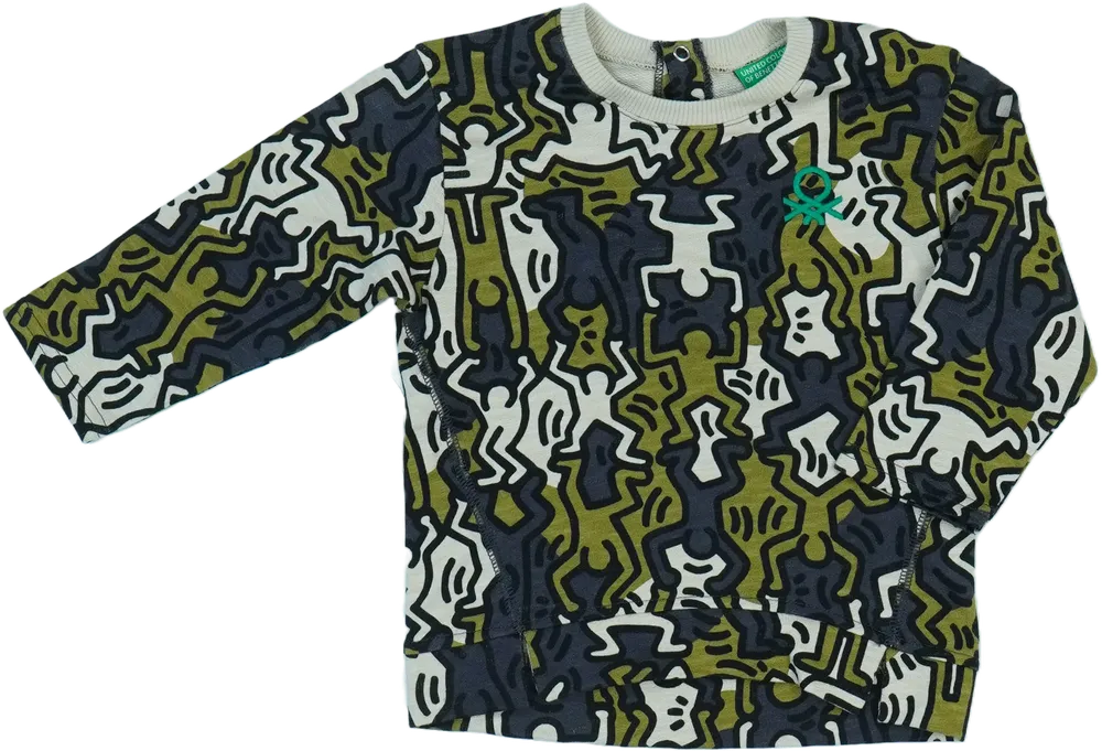 Többszínű Benetton Pulóver EU 86 / UK 12-18 hónap / US 18 hónap