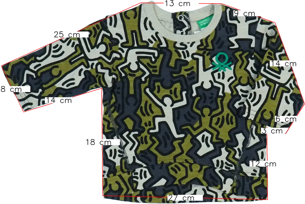 Többszínű Benetton Pulóver EU 68 / UK 3-6 hónap / US 3-6 hónap